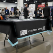 Nappe Bordure bleue du logo de l'entreprise