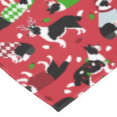 Nappe Bordure de Noël Collie (Angle)