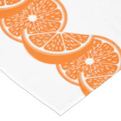Nappe Bordure de tranche de citron orange d'été chic (Angle)