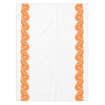 Bordure de tranche de citron orange d'été chic