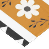 Nappe Bordure Fleur Diamant Boho Motif Floral (Angle)