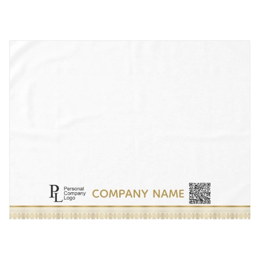 Nappe Bordure Or du logo de l'entreprise (Devant (Horizontal))