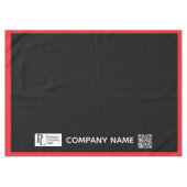 Nappe Bordure rouge du logo d'entreprise de couverture d (Devant (Horizontal))