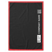 Nappe Bordure rouge du logo d'entreprise de couverture d (Devant)