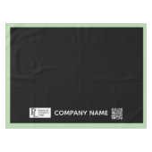 Nappe Bordure verte du logo de l'entreprise (Devant (Horizontal))