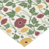 Nappe Botaniques dansantes Burgundy profond Moisson Or (Angle)