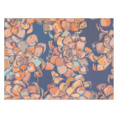 Nappe Botaniques d'automne en Terre Neutres et Marine (Devant (Horizontal))