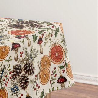 Nappe Botaniques de Noël vintage