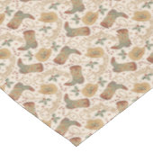 Nappe Bottes de Noël de l'Ouest et Motif Casquette (Angle)