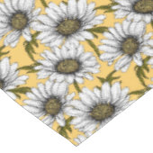 Nappe Bouches blanches, fleurs sauvages sur jaune (Angle)