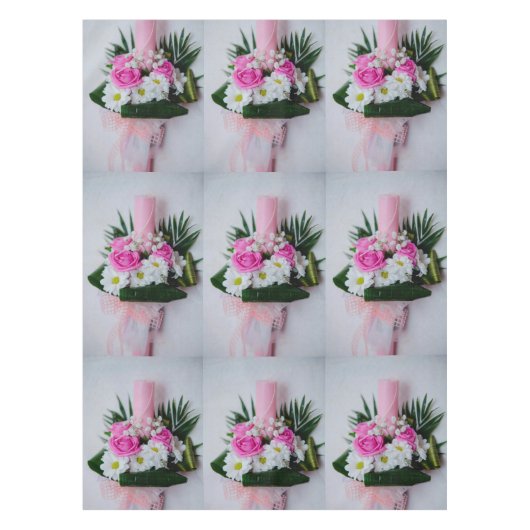 Nappe Bougie de baptême (Devant)