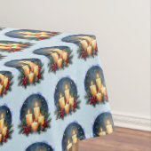 Nappe Bougie de Noël avec Poinsettias (In Situ)