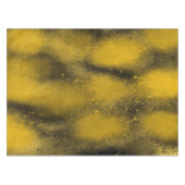 Nappe Boules à peinture noire et jaune (Devant (Horizontal))