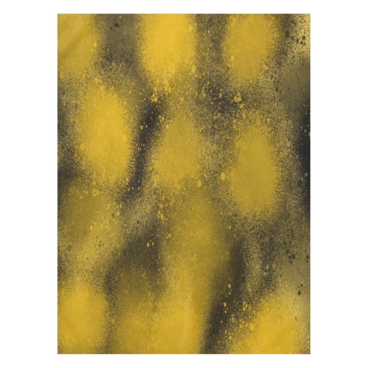 Nappe Boules à peinture noire et jaune (Devant)