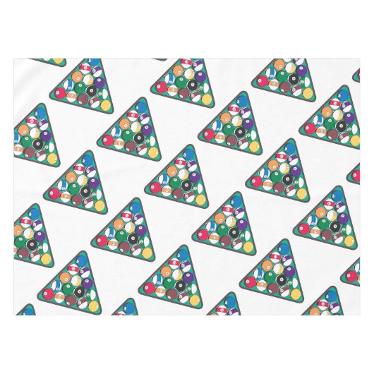 Nappe Boules de billard étirées (Devant (Horizontal))