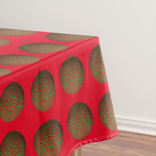 Nappe Boules de Noël Leopard (In Situ)