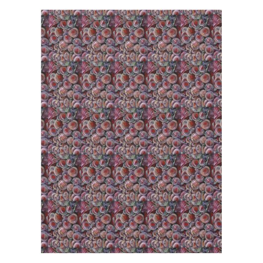 Nappe Boules de Noël rouges (Devant)