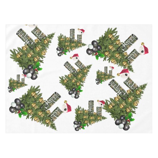 Nappe Boules de pelouse Conception des arbres de Noël, (Devant (Horizontal))