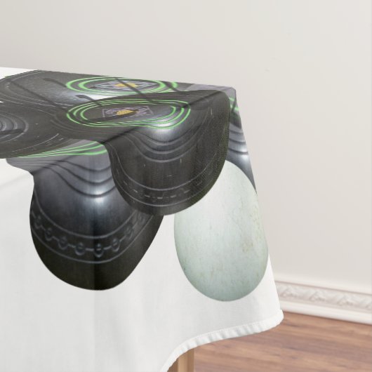 Nappe Boules De Pelouse Noire Et Logo, (In Situ)