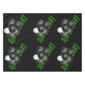 Nappe Boules De Pelouse Noire Et Logo, (Devant (Horizontal))