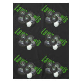 Nappe Boules De Pelouse Noire Et Logo, (Devant)