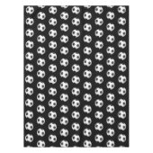 Nappe Boules de soccer noir Anniversaire de enfant (Devant)