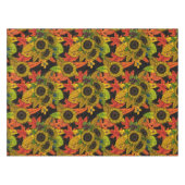 Nappe Bouquet d'automne noir (Devant (Horizontal))