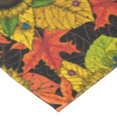 Nappe Bouquet d'automne noir (Angle)
