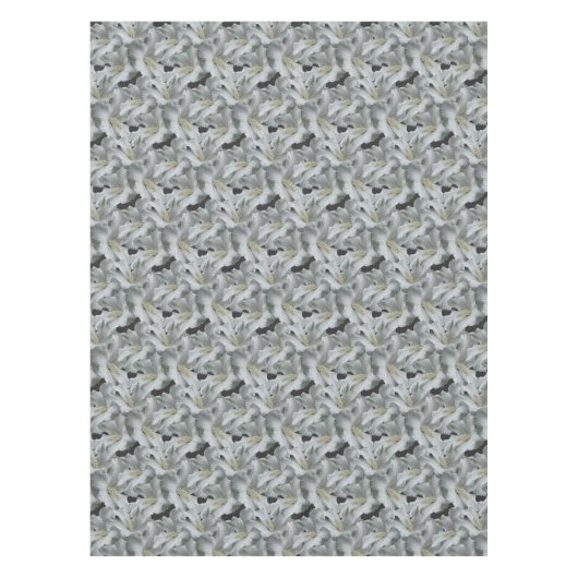 Nappe Bouquet de fleurs d'Hibiscus blanc (Devant)