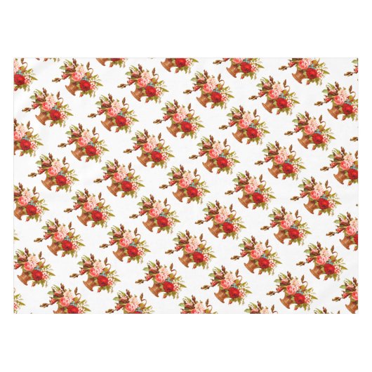 Nappe Bouquet Rose Décor (Devant (Horizontal))