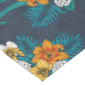 Nappe Bouquet tropical sur bleu (Angle)