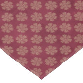 Nappe Bourgogne avec des flocons d'or Noël (Angle)