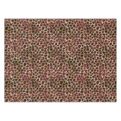 Nappe Bourgogne et Or Série Léopard Design 2 (Devant (Horizontal))