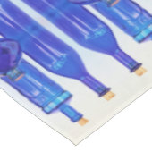 Nappe Bouteilles Liquidées En Verre Bleu (Angle)