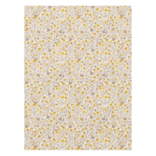 Nappe Boutons jaunes et bruns (Devant)