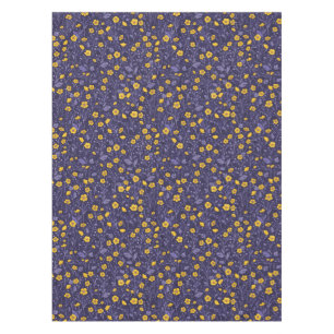 Nappe Boutons jaunes et violets