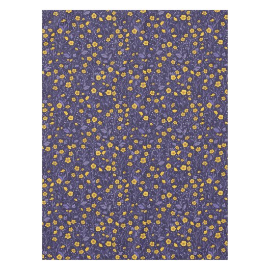 Nappe Boutons jaunes et violets (Devant)