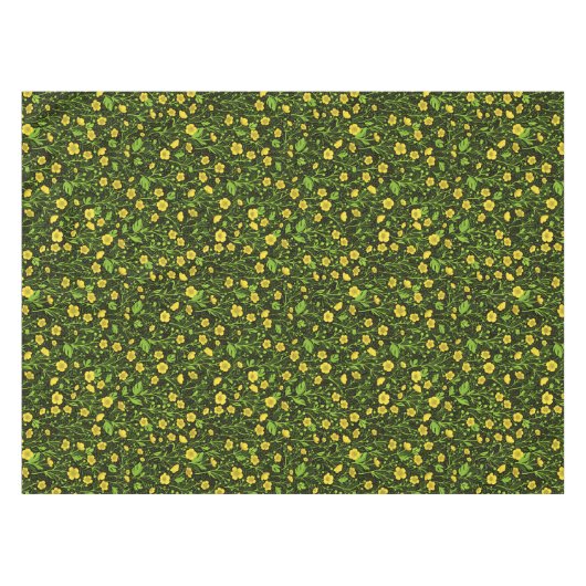 Nappe Boutons sur noir (Devant (Horizontal))