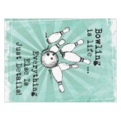 Nappe Bowling Lover cadeau, Drôle Joueur de Bowling cade (Devant (Horizontal))