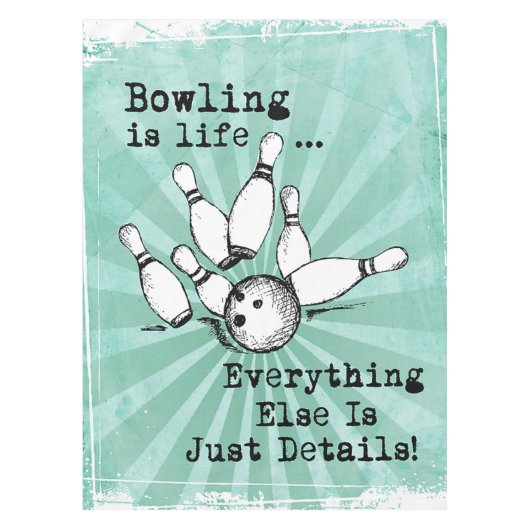 Nappe Bowling Lover cadeau, Drôle Joueur de Bowling cade (Devant)