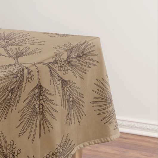 Nappe Branche de pin Kraft minimaliste (In Situ)