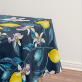 Nappe Branches de citron avec fleurs et fruits sur le bl (In Situ)