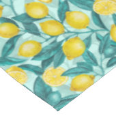 Nappe Branches de citron bleu et jaune (Angle)