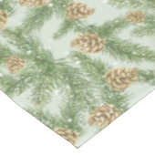 Nappe Branches de pin et cônes de pin Motif d'aquarelle (Angle)