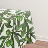 Nappe Branches d'olive sur blanc (In Situ)