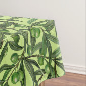 Nappe Branches d'olive sur le vert miel (In Situ)