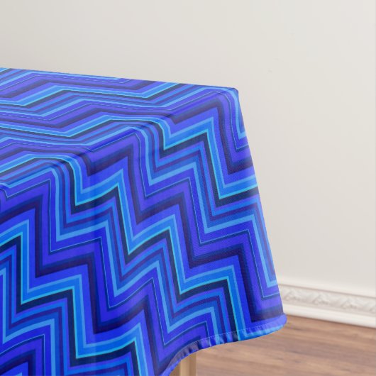 Nappe Brayures bleues escaliers motif (In Situ)