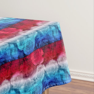 Nappe BRICK ROSES 11, RWB-52x70 COTON TABLECLOTH