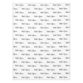 Nappe Bride Groom Black White Typographie (Devant)