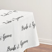 Nappe Bride Groom Black White Typographie (In Situ)